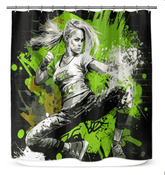 Train Like a Warrior Shower Curtain - Beyond T-shirts
